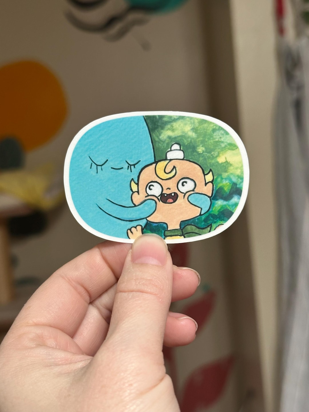 Flapjack Sticker Original Flapjack and Bubbie, Misadventures of Flapjack Art Sticker ...