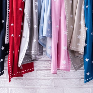 Baby blanket STARRY SKY with name 100% cotton organic image 8