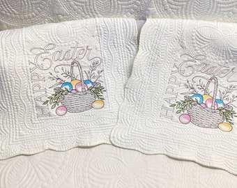 Easter table runner, Quilted table runner, Easter, embroidery table runner, housewarming gift, 90 inches long,