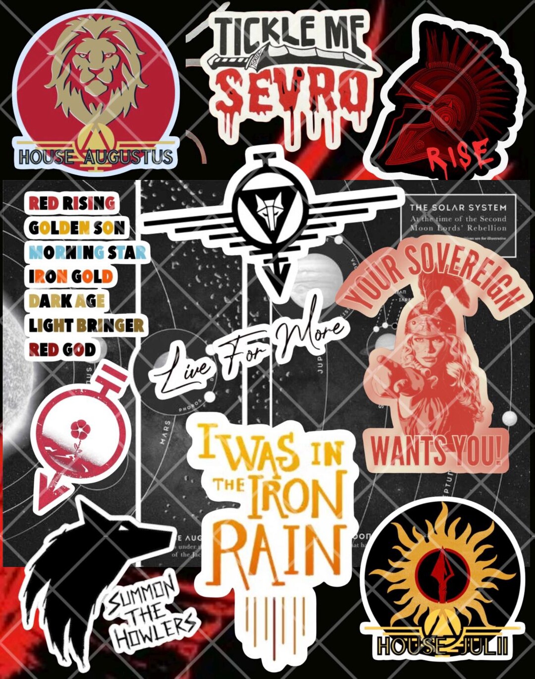 Red Rising Hail Reaper. Printable Kindle Clear Case Insert. - Etsy