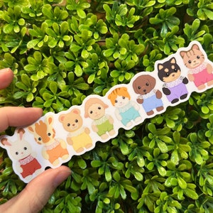 Stickers Rainbow Babies Little Critter — sticker schattige babydieren — witte waterdichte sticker van vinyl voor auto's, laptops, flessen en meer