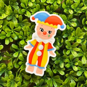 Sonny Angel Clown Sticker — Adorable Sonny Angel Clown Sticker — Cute Sonny Angel Collectable Sticker — Jester Kewpie Sticker