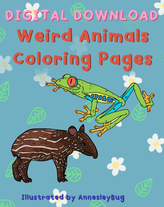 10 Weird Animal Coloring Pages for Unusual Fun
