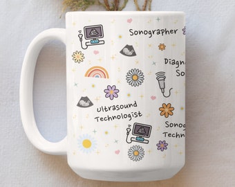 Ultrasound gift, Ultrasound tech, Sonographer Gifts, Sonographer mug, Ultrasound mug, Medical Imaging Gift,  Gift for ultrasound tech