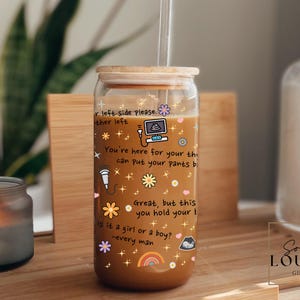 Funny Ultrasound Tech Sipper Glass: Sonographer Gift 16oz
