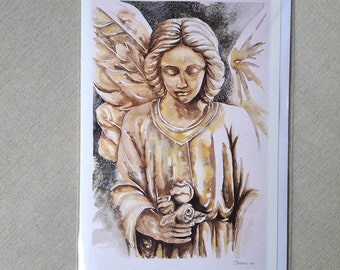 Angel Art Card "Rose" by Kathleen Bernard