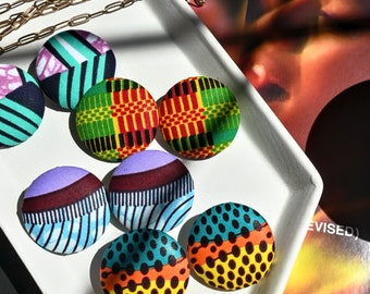 African Fabric Earring