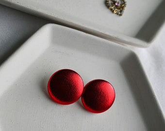 Fabric Stud Earrings