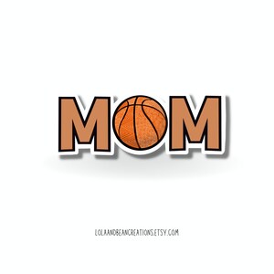Basketball Mom Vinyl Sticker (WATERPROOF), sports, basketball sticker, sports sticker, hoop mom, basketball mom, stocking stuffer, mom gift