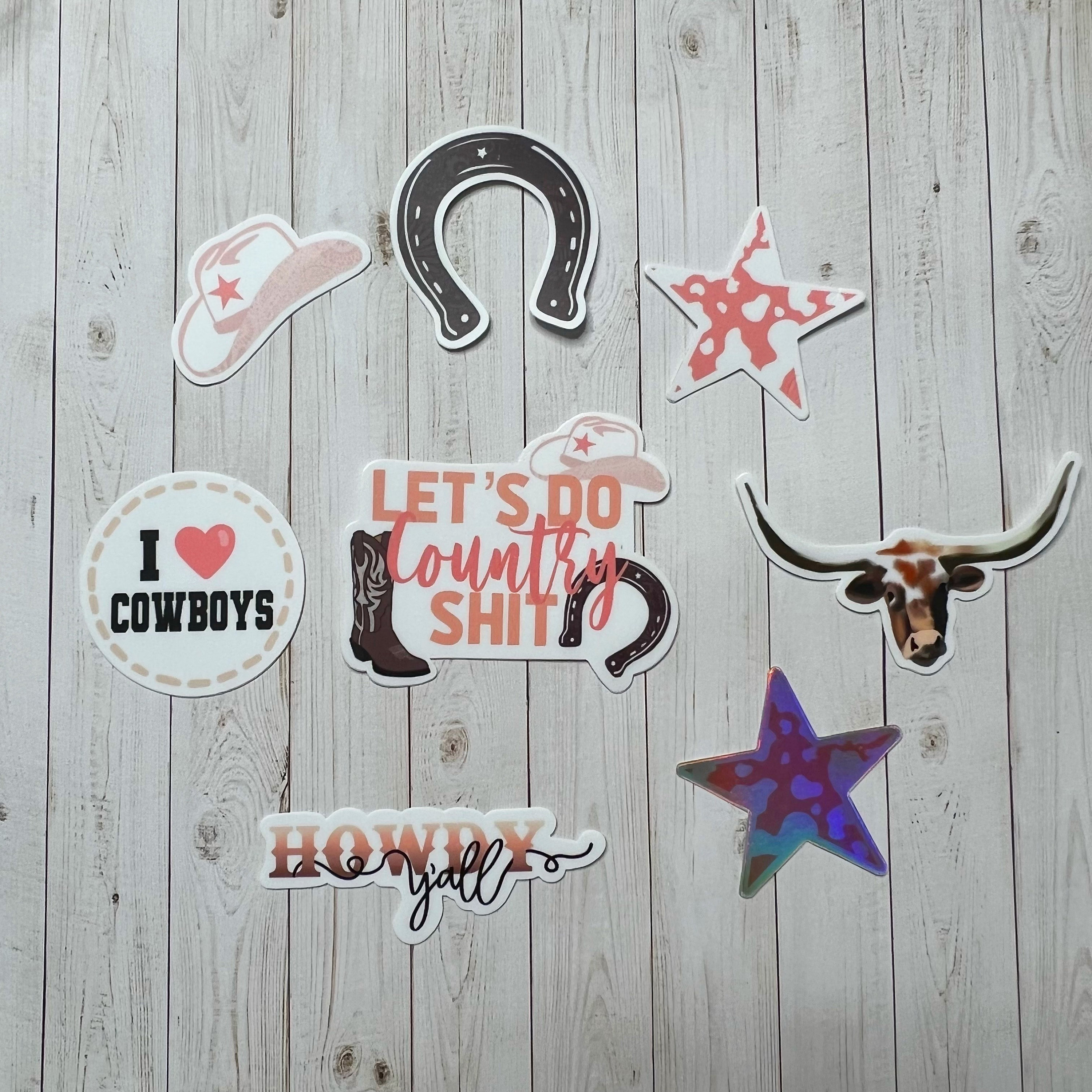2 Adesivi Decorativi Southern Belle – Decalcomania Vinilica Cowgirl Country