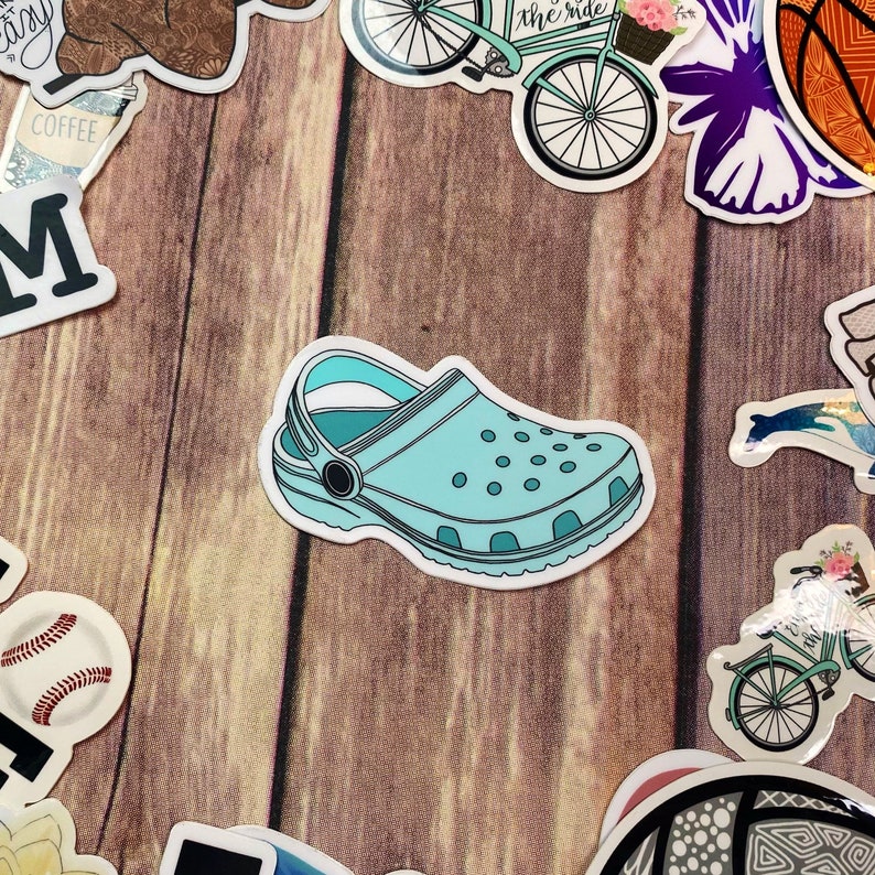 Crocy Sticker Large Croc Inspired Vinyl Sticker (WATERPROOF) - Etsy
