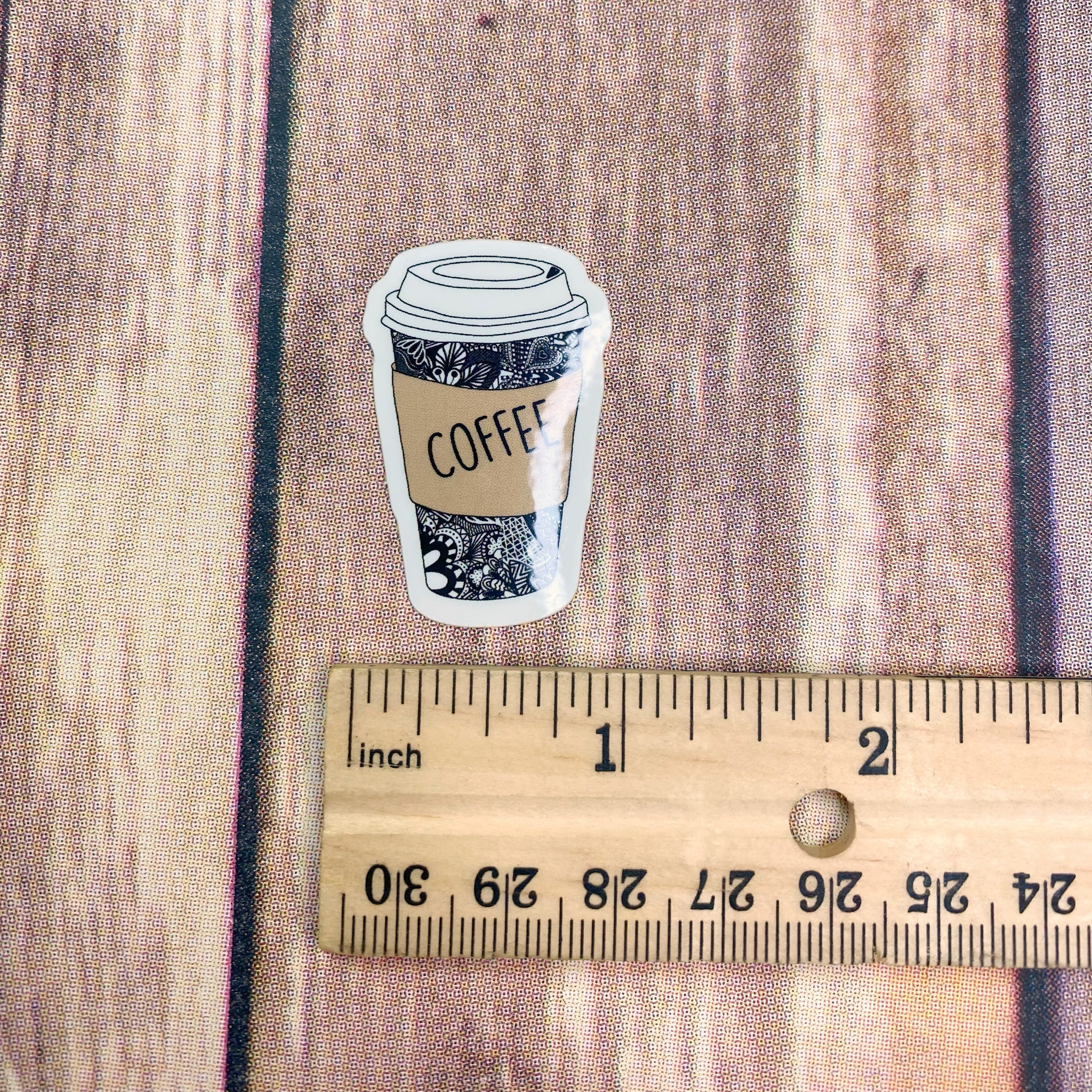 Small Coffee Vinyl Sticker (WATERPROOF) - Etsy
