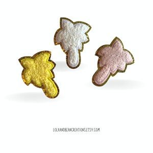 Chenille Palm Tree Patch - Adhesive Palm Tree Patch - Glitter Palm Tree Patch - Nylon Bags - DIY Patches