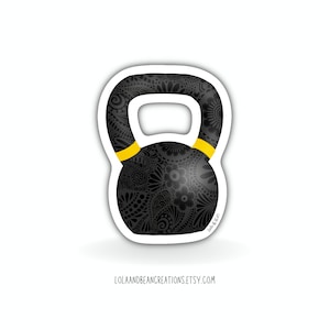 Kettlebell Vinyl Sticker (WATERPROOF) CrossFit, boot camp, workout, fitness