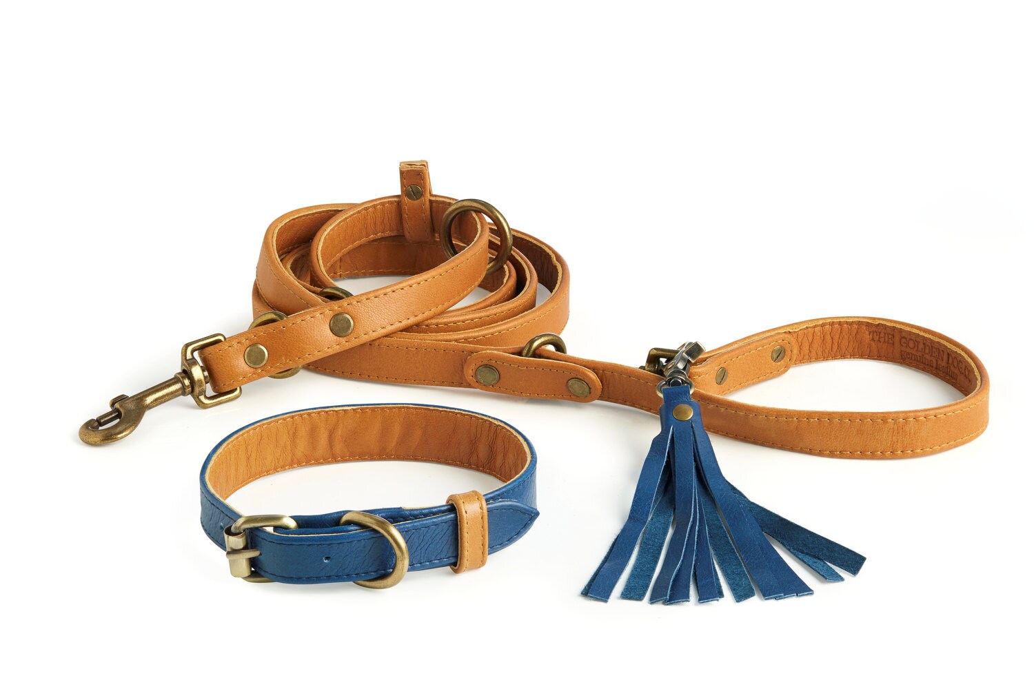 3 in 1 Leather Dog Leash and Collar Etsy