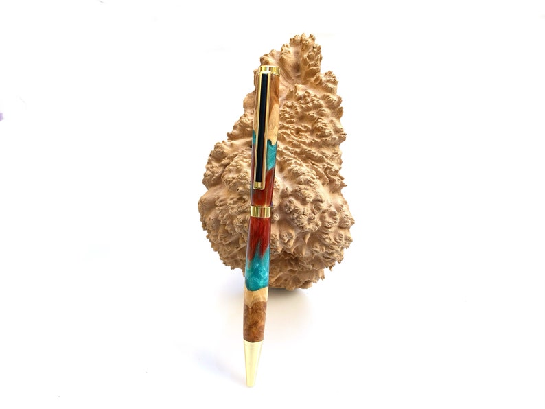 Gift for him pen gift sets Wood and Resin Pen Anniversary Wedding Graduation Gift Wooden Pen with Name Burl Wood Custom engraved