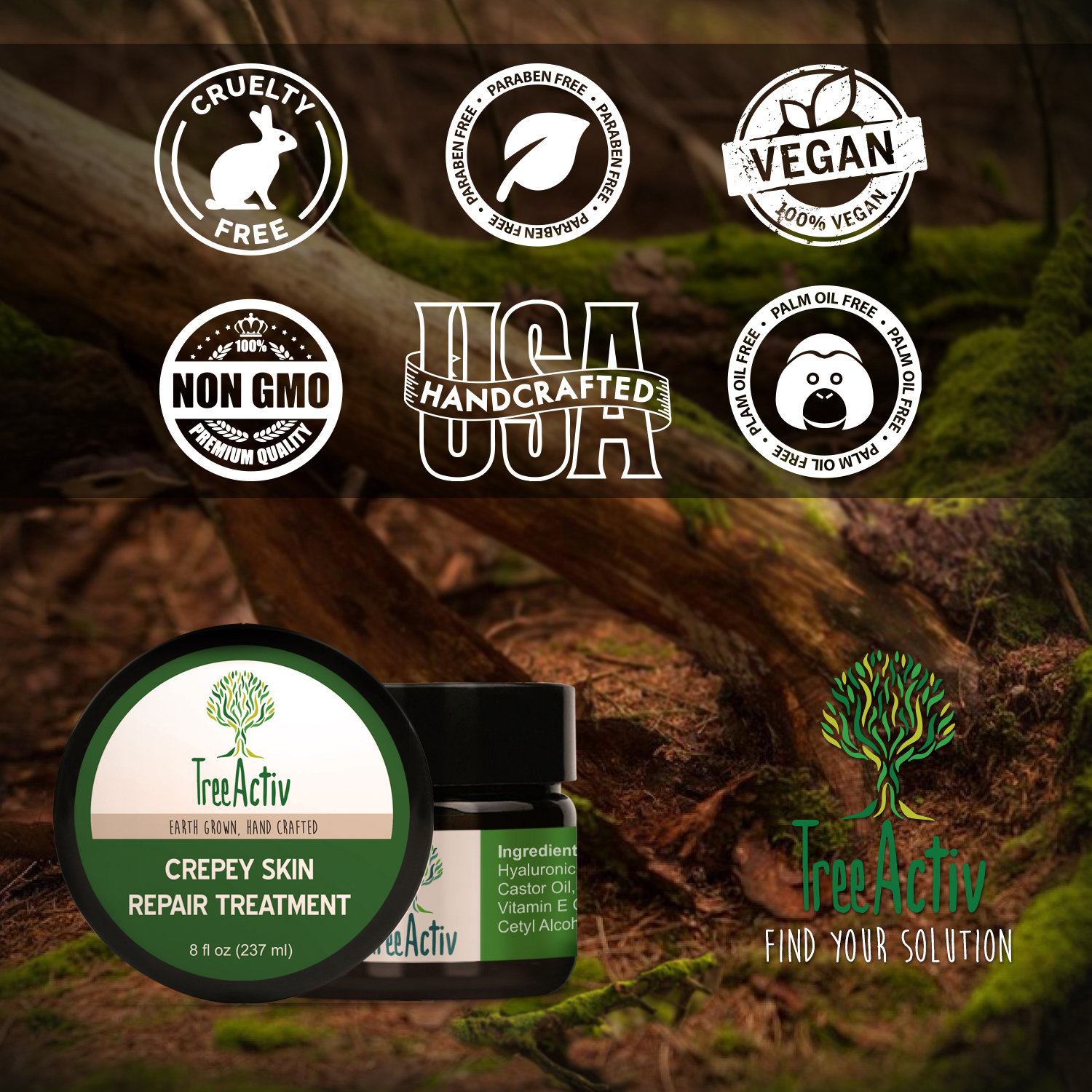 Crepey Skin Repair Treatment Shea Butter Glycolic Acid Etsy