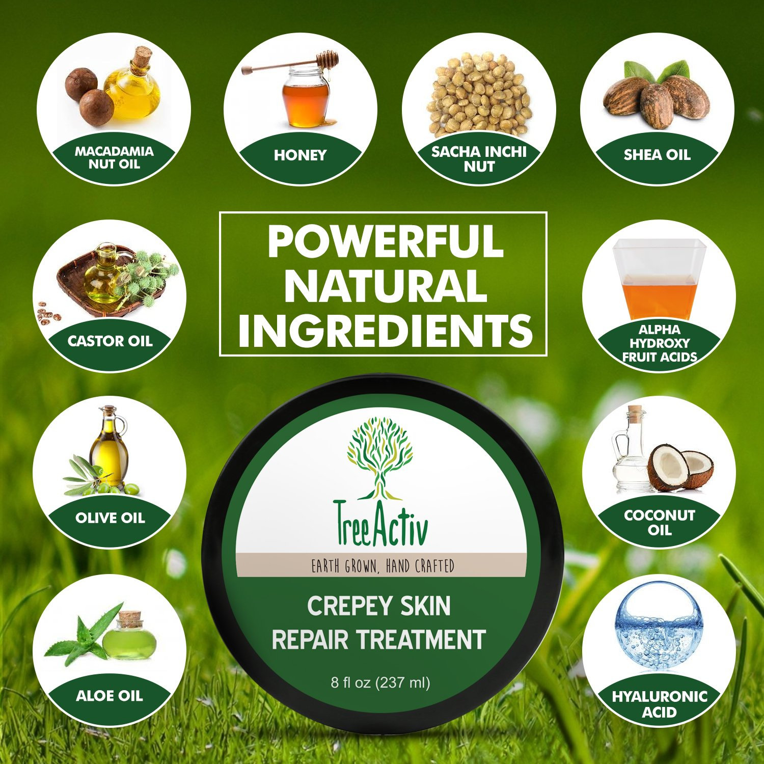 Crepey Skin Repair Treatment Shea Butter Glycolic Acid Etsy