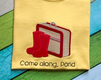 Come Along Pond Applique and Embroidery Design File