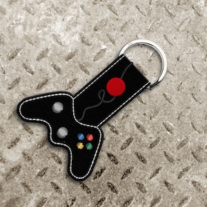 Video Game Controller ITH Key Fob Embroidery Design File