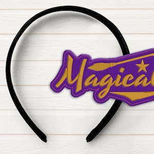 Magical ITH Headband Slider Applique Embroidery File