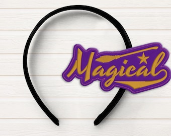 Magical ITH Headband Slider Applique Embroidery File