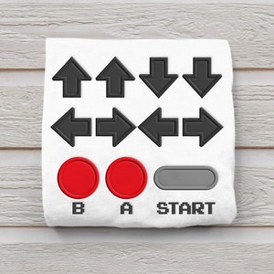 Konami Code Applikation Stickdatei