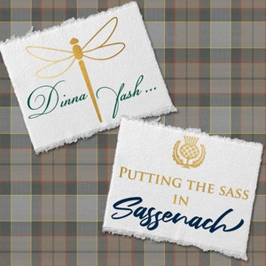 Dinna Fash & Sassenach Duo SVG File Cutting Template