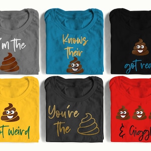Funny Poop Emoji Sweary Phrases SVG Bundle