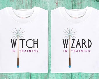 Wizard and Witch in Training Embroidery File Duo