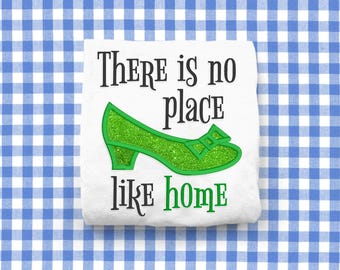 Dorothy Slipper No Place Like Home appliqué borduurbestand