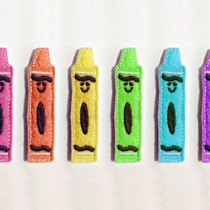 Crayon Feltie Embroidery Design File