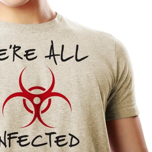 Nous sommes tous infectés Zombie Biohazard SVG File Cutting Template