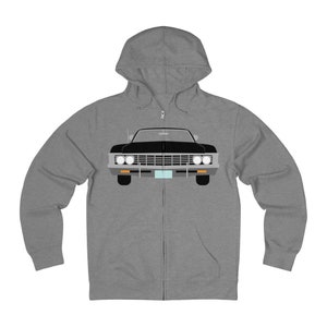 Classic Muscle Car - French Terry Zip Hoodie