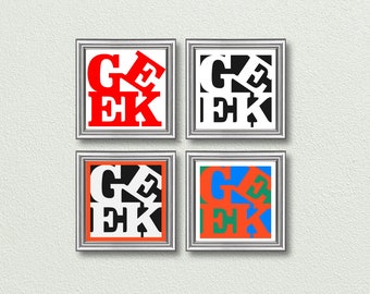 Sjabloon voor snijden van GEEK Love SVG-bestand
