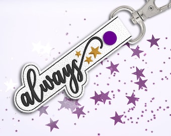 Always with Stars ITH-sleutelhanger-borduurbestand