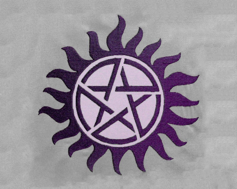 Supernatural Anti Possession Tattoo Applique Embroidery Design Etsy