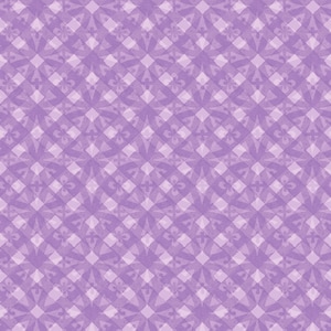 May include: A seamless pattern with a geometric design in shades of purple. The pattern features a repeating diamond shape with a floral motif in the center.