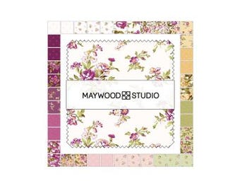 CP-MASVERA VERANDA 5" Quilt Charm Squares, Maywood Fabric, 42 (5") Squares/Pack
