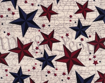 119094 Tela para patchwork con estampado de estrellas de Texas, Springs Creative, tela cortada a medida.