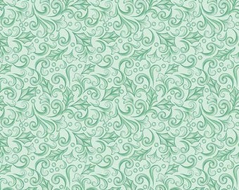16822-04 HIGHLAND GLEN WINTER Scroll Quilt Fabric, Benartex Fabrics, Fabric By The Yard