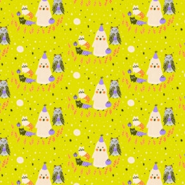 CC301-WB2P BRING YOUR OWN Boos Ghoul's Night Halloween Quilt Fabric, Cotton & Steel, Fabric By The Yard