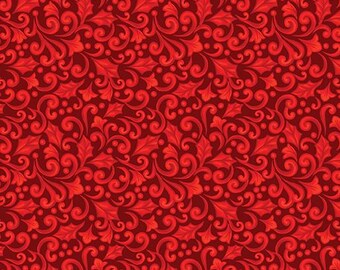 16822-10 HIGHLAND GLEN WINTER Scroll Quilt Fabric, Benartex Fabrics, Fabric By The Yard