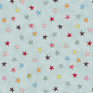 4496-700 SOPHIE STARS CLOUD, Stof Fabrics,  Fabric By The Yard