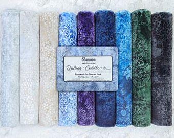 CKFQ9B 20779 STONEWASH QUILTING Cuddle Fat Quarter Pack, Shannon Fabrics, 9 Fat Quarters/Pack