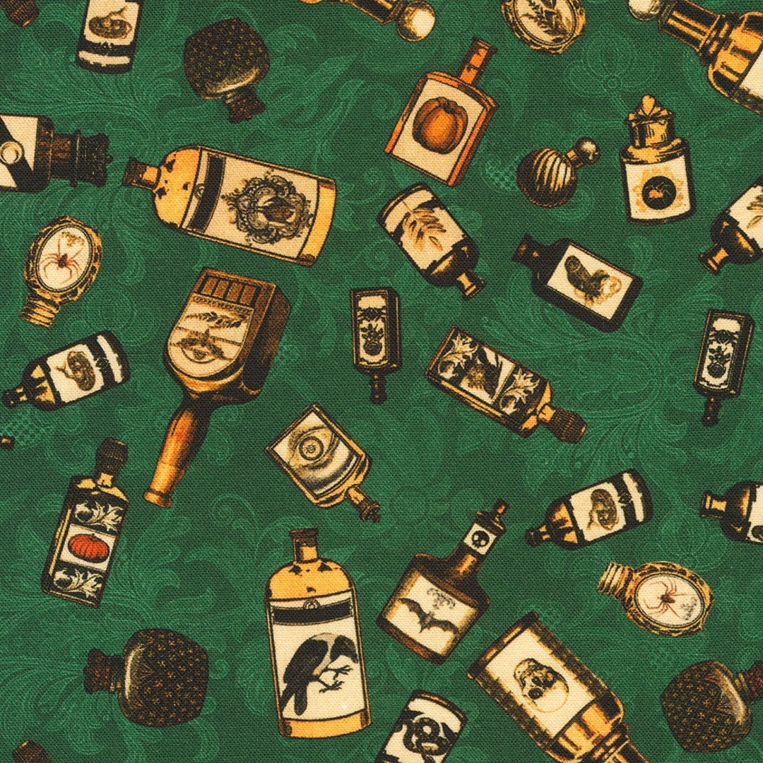 SRKD-22476-476 DREADFUL DELIGHTS Balsam Quilt Fabric, Robert Kaufman ...