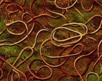 OA59-9511 WILD WEST ROPES Quilt Fabric, Oasis Fabrics, Fabric By The Yard