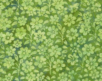 122520840 POSY TWIST SMALL Flowers Batik Quilt Fabric, Island Batiks, Fabric By The Yard
