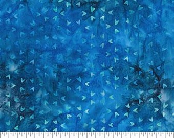 83551-44 CELEBRATING 250 YEARS Blue Batik Quilt Fabric, Banyan Batiks, Fabric By The Yard