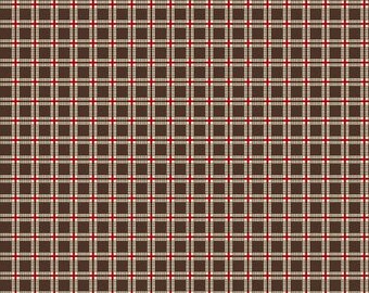 R31-8368-0513 TEMECULA TREASURES WINDOW Pane Brown Quilt Fabric, Marcus Fabrics, Fabric By The Yard
